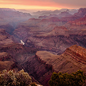 Sunset at Grand Canyon National Park, AZ.  National Park Photograpy by Alex Wilson.