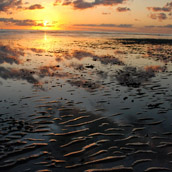 Sunrise over the Delaware Bay at Slaughter Beach, Delaware.  Landscape Photograpy by Alex Wilson.