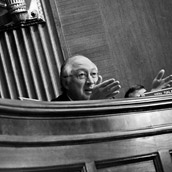 Ken Salazar (D-Colorado) questioning witnesses in a Subcommittee on Energy, Natural Resources, and Infrastructure hearing in the Dirksen Senate Office Building in Washington, D.C.  Event Photography by Alex Wilson