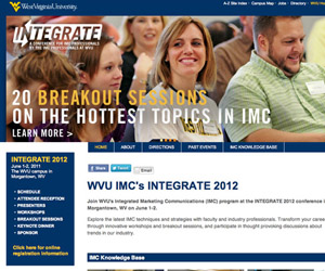 WVU IMC's Integrate Conference website