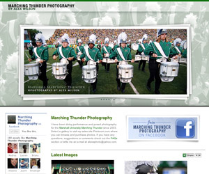 Marshall Marching Thunder photography website